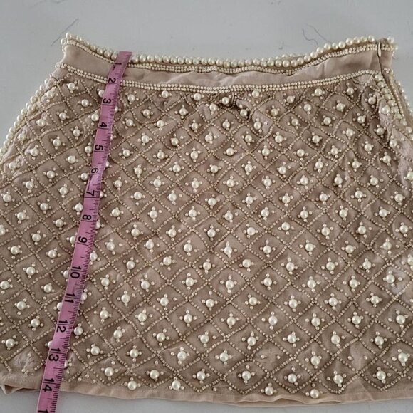 ZARA cream pearl skirt - Picture 3 of 11